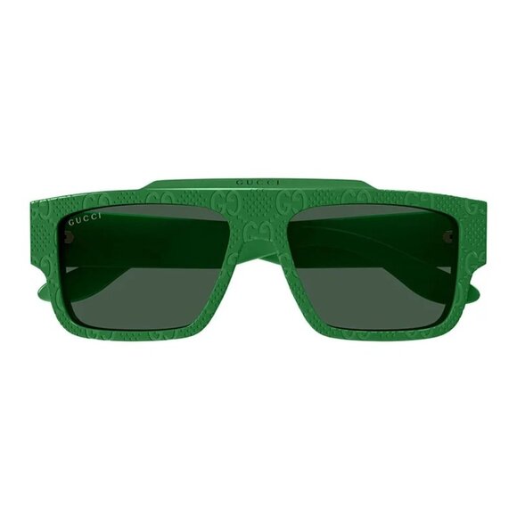 NEW GUCCI SUNGLASSES GREEN MEN EYEWEAR GUCCI - Picture 2 of 4